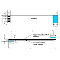 Cable FPC de cinta plana 80c 60V para impresora